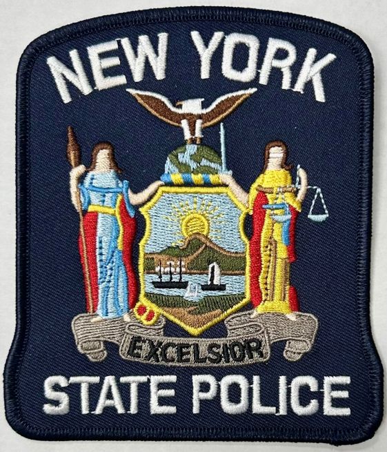 NEW YORK STATE POLICE SHOULDER PATCH - SEW ON.
